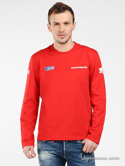 Лонгслив GAS, цвет цвет красный