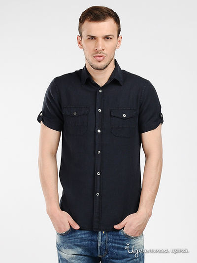 Рубашка GAS, цвет цвет темно-синий