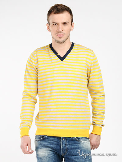 Пуловер GAS, цвет цвет желтый / серый