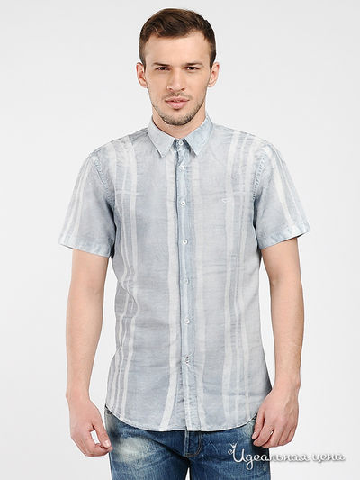 Рубашка GAS, цвет цвет синий / белый