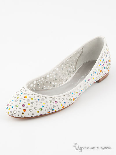 Балетки Casadei, цвет цвет белый