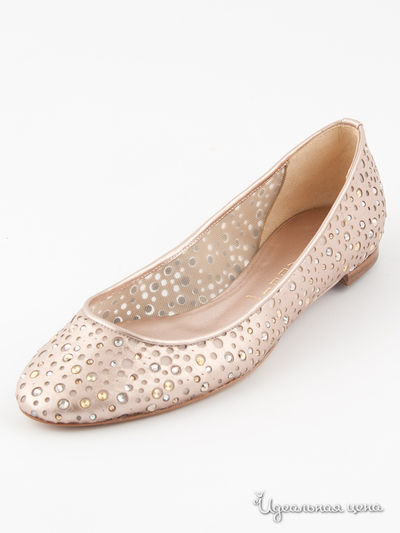 Балетки Casadei, цвет цвет мокко