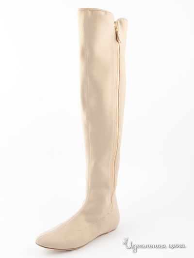 Сапоги Casadei, цвет цвет бежевый