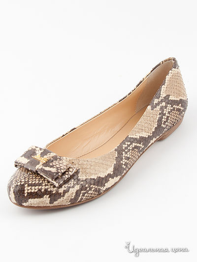 Балетки LORIBLU, цвет принт питон
