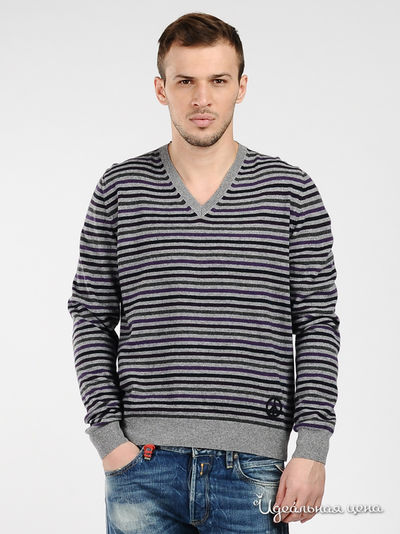Пуловер Moschino MS, цвет цвет фиолетовый / серый