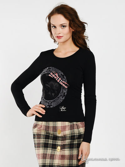 Лонгслив Love Moschino, цвет цвет черный