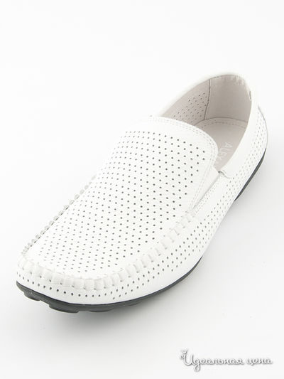 Мокасины Alexandro, цвет цвет белый