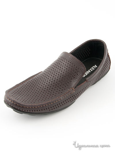 Мокасины Alexandro, цвет цвет коричневый
