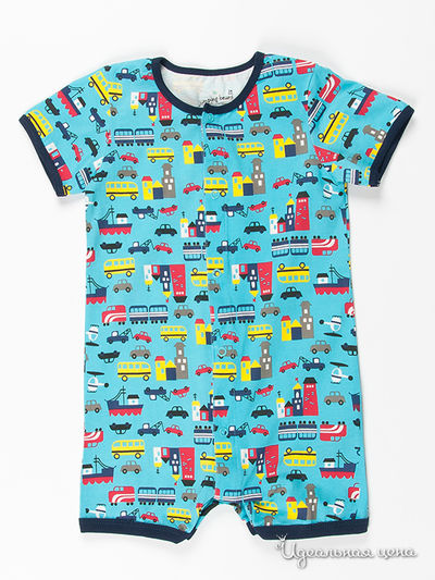 Песочник Jamping beans, цвет цвет бирюзовый / принт машинки