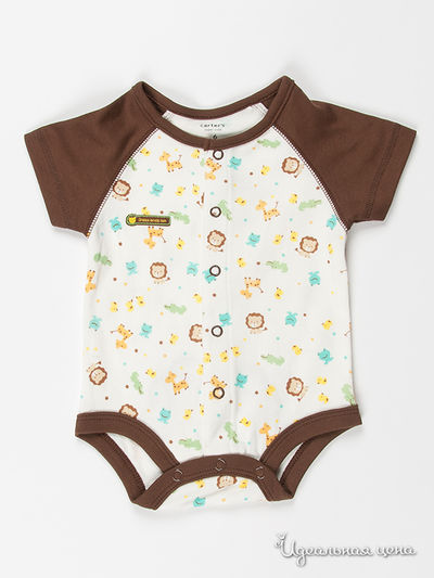 Боди Carters, цвет цвет коричневый / молочный