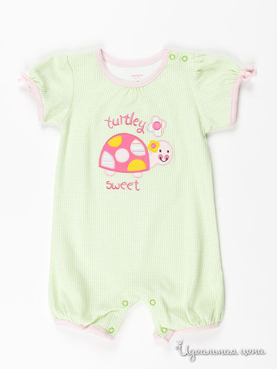 Песочник Carters, цвет цвет зеленый