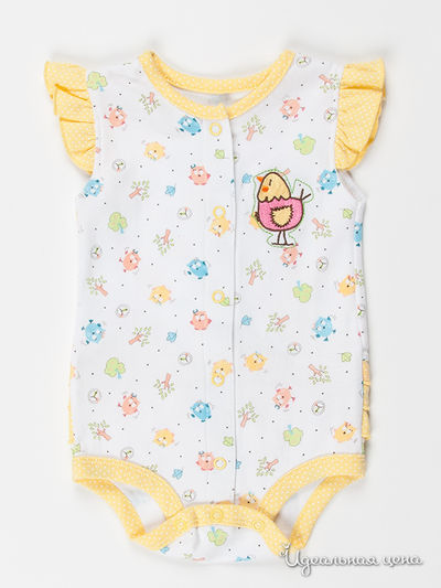 Боди Carters, цвет цвет белый / желтый