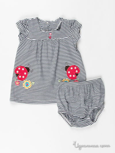 Платье Carters, цвет цвет белый / принт полоска