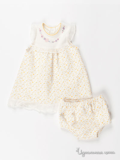 Платье Inbebe, цвет цвет молочный / желтый