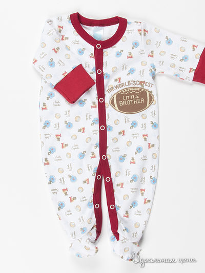 Комбинезон Junermey, цвет цвет белый / вишневый