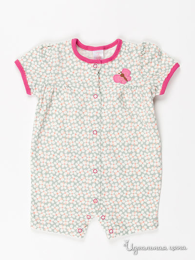 Песочник Carters, цвет цвет серый / малиновый