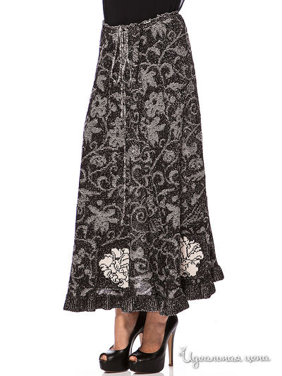 Юбка VIDOVIC, цвет цвет серый / принт розы