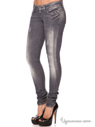 Джинсы DAMAGED, цвет цвет серый