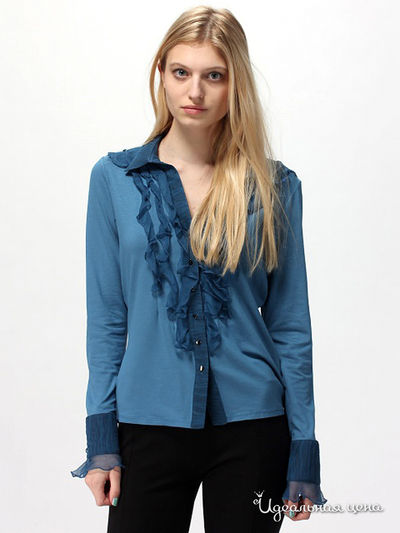 Блуза Luna, цвет цвет синий
