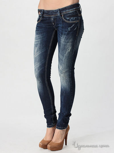 Джинсы DAMAGED, цвет цвет синий