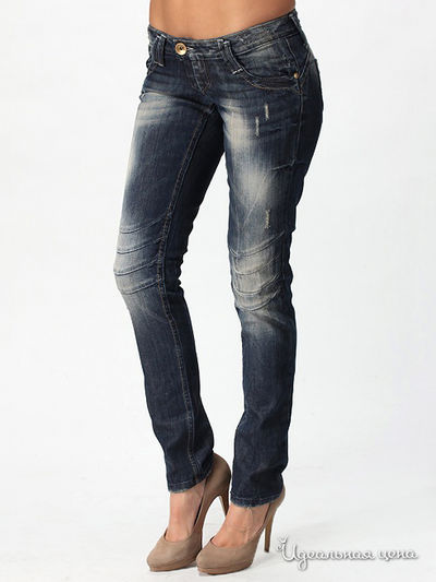 Джинсы DAMAGED, цвет цвет синий