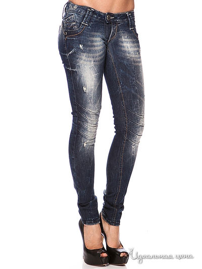 Джинсы DAMAGED, цвет цвет синий