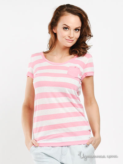 Футболка Tommy Hilfiger, цвет цвет розовый / белый