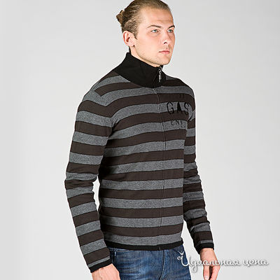 Свитер GAS, цвет цвет серый / коричневый