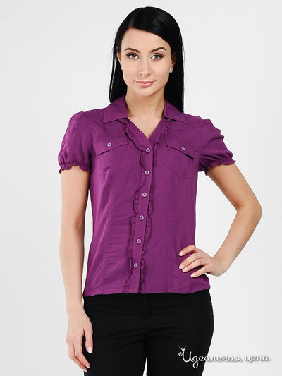 Блуза Finn-Flare, цвет цвет ежевичный