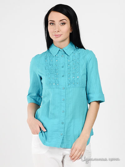 Блузон Finn-Flare, цвет цвет голубой