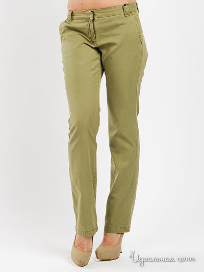 Брюки Tommy Hilfiger, цвет цвет зеленый