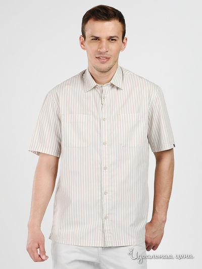 Сорочка Finn-Flare, цвет цвет бежевый / принт полоска