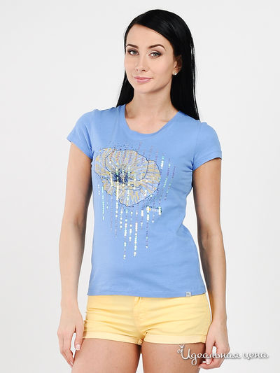 Футболка Finn-Flare, цвет цвет голубой