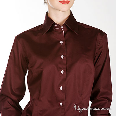 Рубашка Alonzo Corrado женская, цвет бордо
