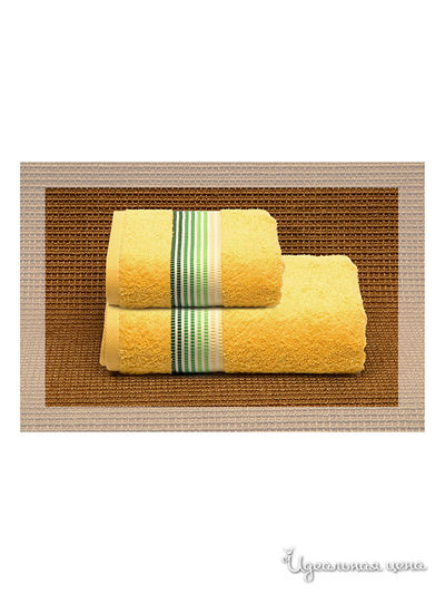 Полотенце ДМ текстиль, цвет цвет ярко-желтый