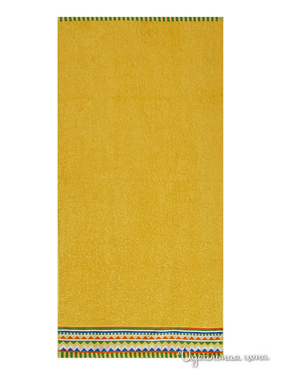 Полотенце ДМ текстиль, цвет цвет ярко-желтый