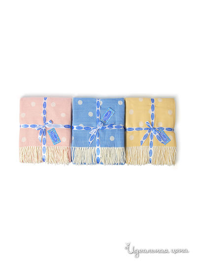 Плед ДМ текстиль, цвет цвет бело-голубой