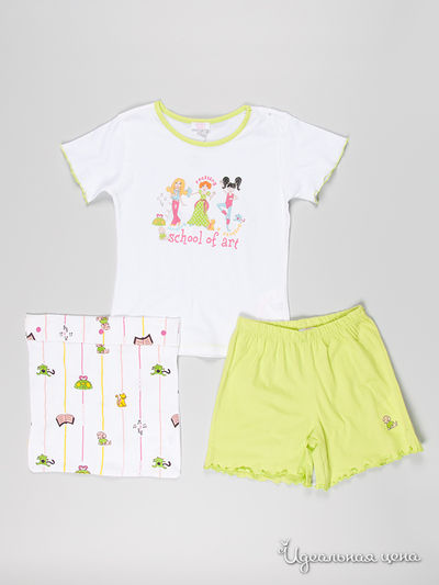 Пижама Chicco, цвет цвет белый / зеленый