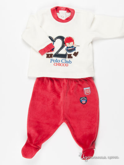 Комплект Chicco, цвет цвет молочный / красный