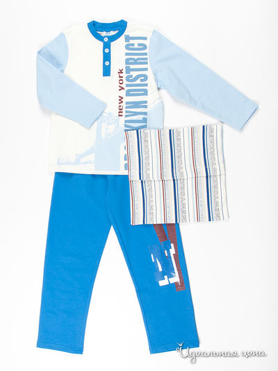 Пижама Chicco, цвет цвет белый / синий