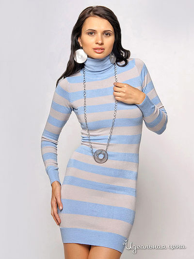 Платье Liberavita, цвет цвет серый / голубой