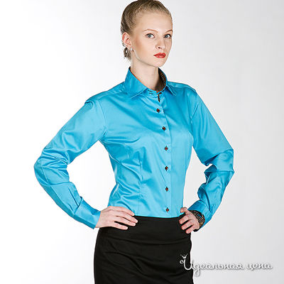 Сорочка Alonzo Corrado, цвет цвет лазурный