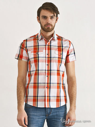 Рубашка Liberavita, цвет цвет оранжевый / белый