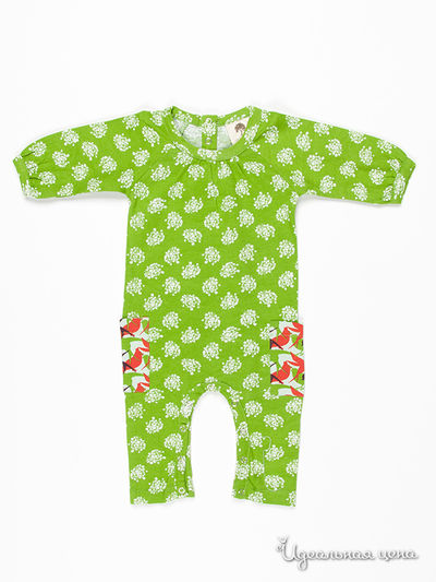 Комбинензон Kate Quinn Organics, цвет цвет фиолетовый / салатовый