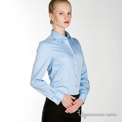 Рубашка Alonzo Corrado женская, цвет голубой