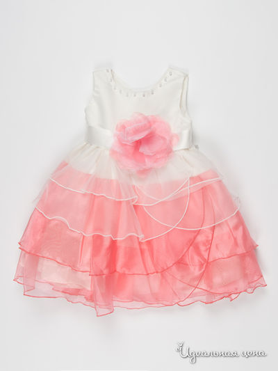 Платье Diamond Lady, цвет цвет белый / коралловый