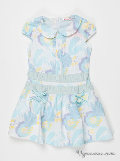 Платье Waar, цвет цвет голубой / желтый