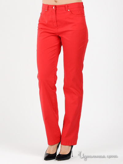 Брюки toni dress, цвет цвет красный