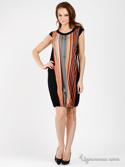 Платье Hauber, цвет цвет черный / оранжевый