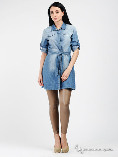 Платье Cristina Gavioli, цвет цвет голубой